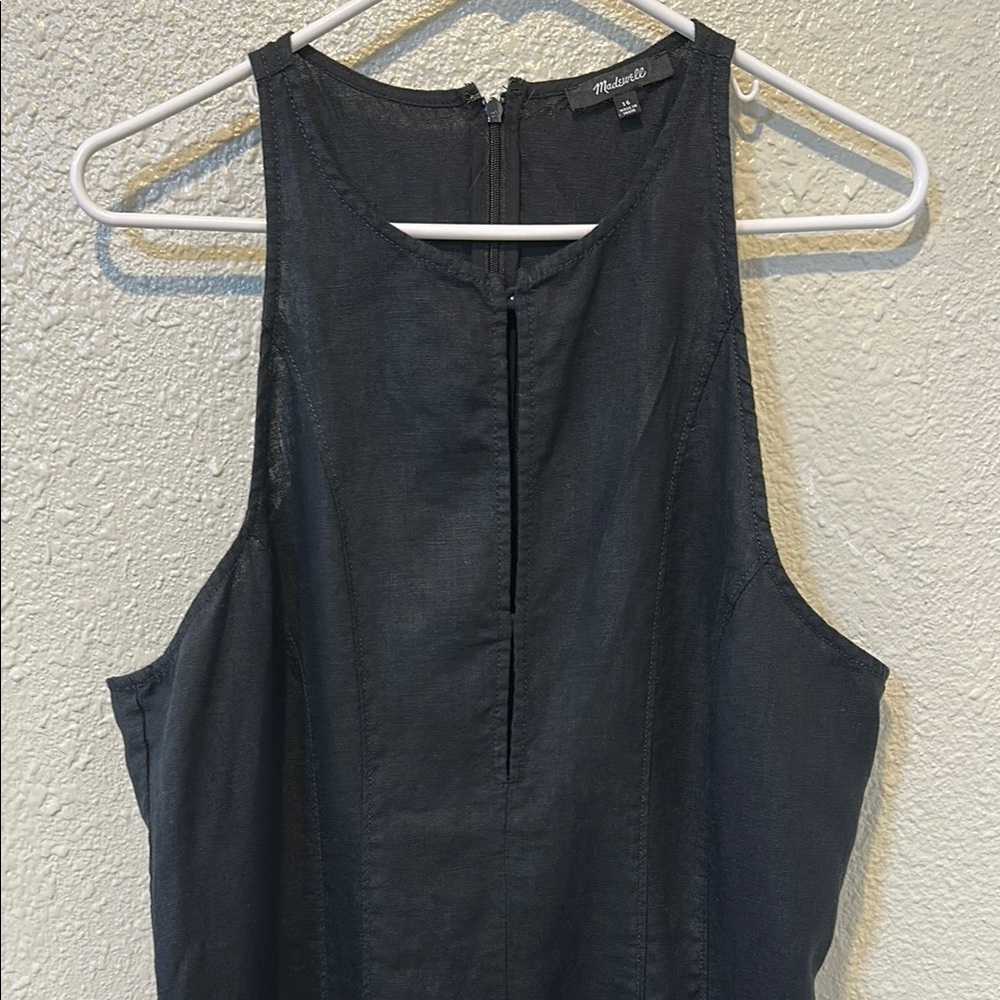 Madewell Black Sleeveless romper - Picture 2 of 10